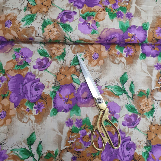 Textile Station Design 70, 100 % weicher Baumwollstoff mit indischem Druck, 111,8 cm breit, zum Schneidern und Basteln