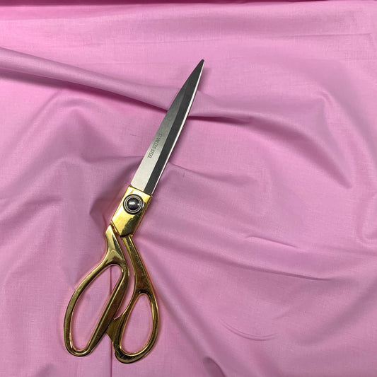Hochwertiger, einfarbiger Stoff aus 100 % Baumwolle, 111,8 cm, Meterware, für Bastelarbeiten und Schneiderarbeiten, Bonbonrosa