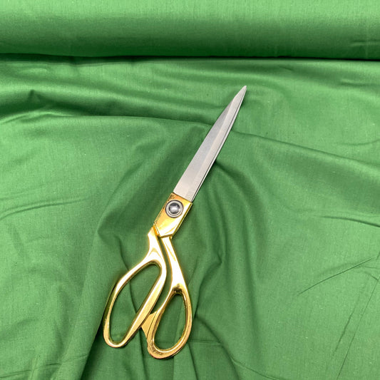 Hochwertiger, einfarbiger Stoff aus 100 % Baumwolle, 111,8 cm, Meterware, Waldgrün