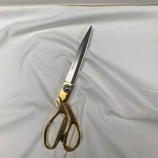 Hochwertiger, einfarbiger Stoff aus 100 % Baumwolle, 111,8 cm, Meterware, gebrochenes Weiß