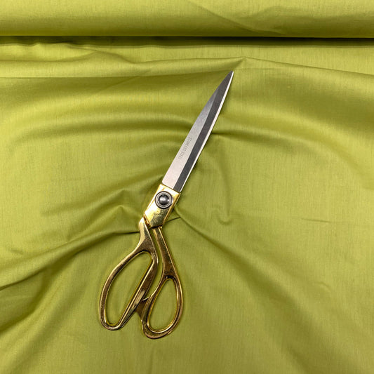 Hochwertiger, einfarbiger Stoff aus 100 % Baumwolle, 111,8 cm, Meterware, Olivgrün