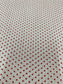 100% Poplin Cotton Dress Crafts Fabric Ditsy Red Polka Dot Print, White Base 58"