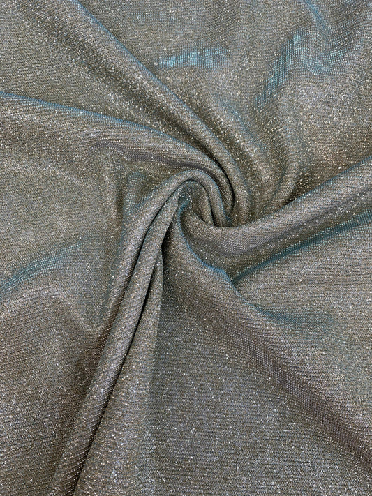 Sage Green Shimmer Moonlight Shiny Stretch Glitter Nylon Matertial Backdrop X-mas Décor Dress Craft Fabric 58" By The Meter