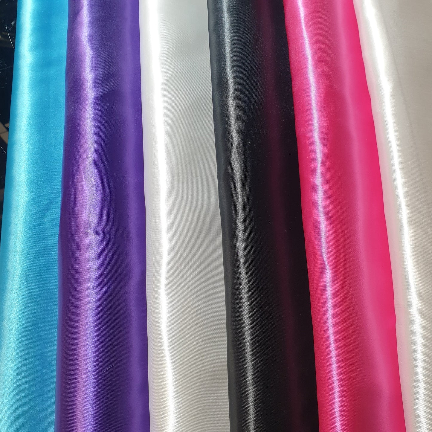 Silky Satin Dress Craft Fabric Plain Luxury Wedding Material 150cm