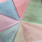 Lght Pastels Shades of Polycotton Fabric, Crafting Arts Dressing Purposes, 7 Fat Quarters Bundle, (50x50cm Aprrox)