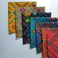 7-teiliger 100% Baumwollstoff, indischer Boho-Druck, vorgeschnitten, 25 x 25 cm, Viertelbündel, DIY Patchwork Quilting Material