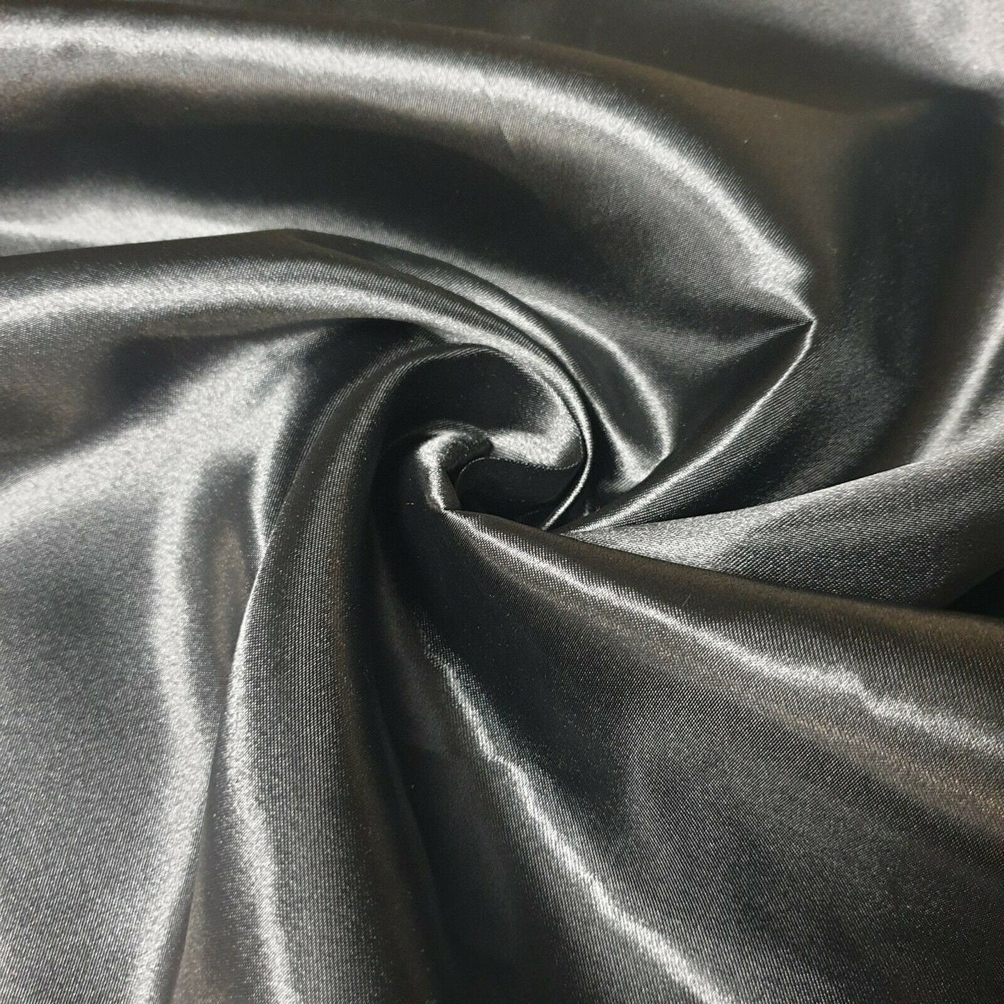 Silky Satin Fabric Dress Craft Fabric Plain Luxury Wedding Material 150 cm (EPR)  Available in Continuous Length (Silver)