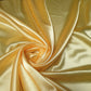 Silky Satin Fabric Dress Craft Fabric Plain Luxury Wedding Material 150 cm (EPR)  Available in Continuous Length (Light Gold)