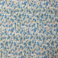 New Floral Polycotton White Base Blue Flowers Craft Dress Fabric 44" By Meter (1