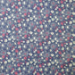 New Floral Polycotton Blue Base Blue Flowers Craft Dress Fabric 44" By Meter (2