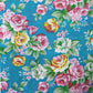 New Floral Polycotton Jade Base Flower Print Craft Dress Fabric 44" By Meter