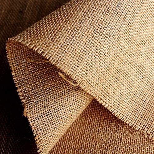 Hessian Natural Fine Jute Fabric Jute Sheet Sack Cloth, Art & Craft Multi Purpose Fabric 58" (10 Meter Roll)