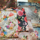 Polyester Faux Raw Silk Floral Rose Print Dress Craft Fabric 44" By The Meter (Print 7)