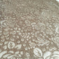 Roses Floral Embossed Velvet Velour Dress Craft Cushion Fabric By The Meter 58" (Taupe)