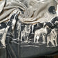 Polar Fleece Anti Pill Animal Dog Horse Wolf Print Soft Warm Fabric 58" By Meter (Wolf Print)