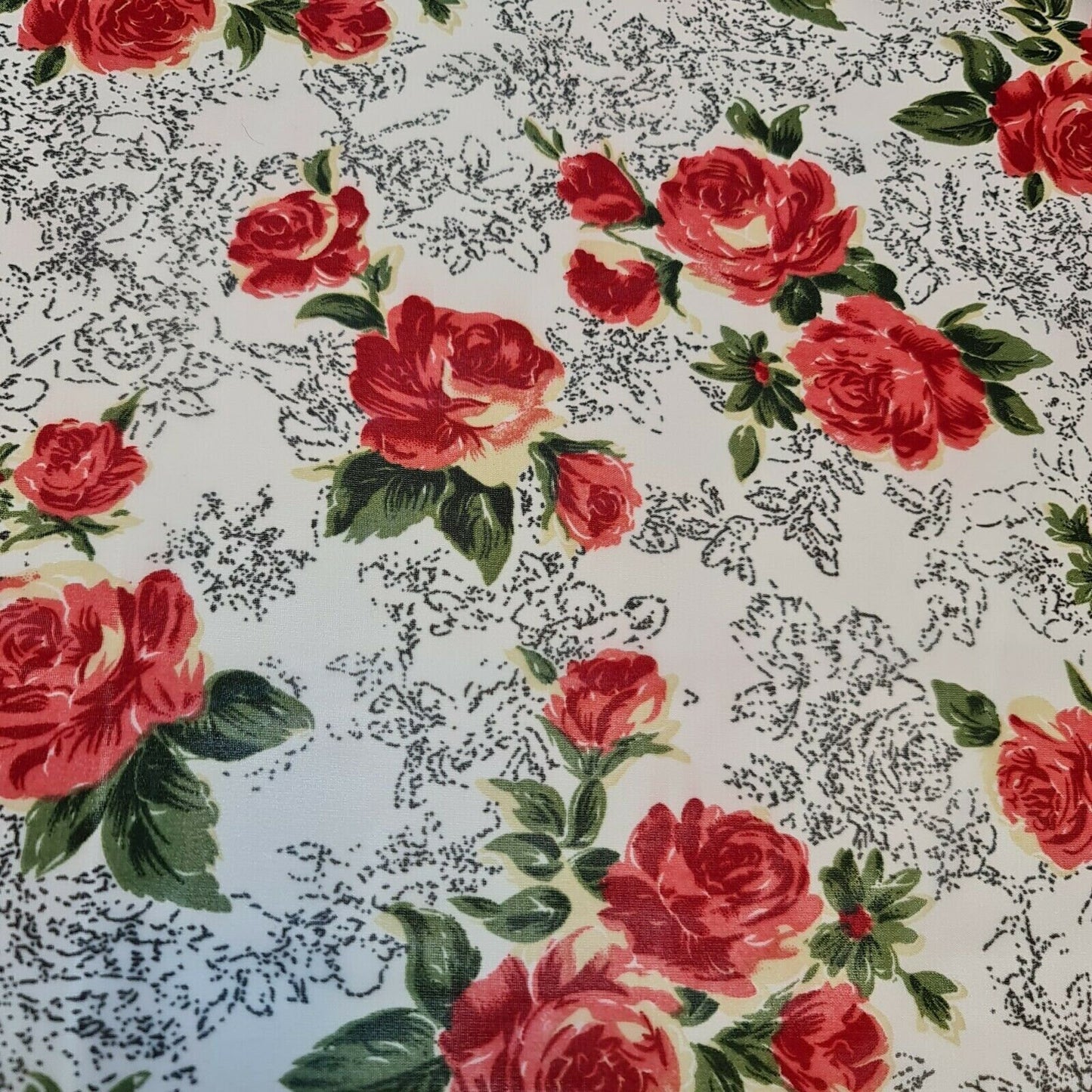 Spring Floral Printed Soft Poly Crepe Dress Drape Craft Fabric 58" By The Meter (Print 12)