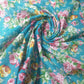 NEW Floral Roses Print Polycotton Craft Dress Fabric by The Metre 44" Available in Continuous Length ( By the Meter-Jade)