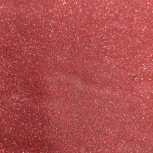 Red Shimmer Moonlight Shiny Stretch Glitter Nylon Matertial Backdrop X-mas Décor Dress Craft Fabric 58" By The Meter