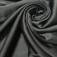 Silky Charmeuse Lightweight Satin Bridal Dress Drape Décor Fabric 58" Wide (Black)