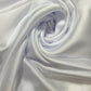 Silky Charmeuse Lightweight Satin Bridal Dress Drape Décor Fabric 58" Wide (White)