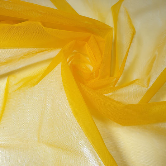 SUNSET ORANGE Premium Soft Plain Sheer Tulle Net Fabric – 45” Wide – Tutu, Fairy, Veil & Bridal Craft Material (By the Meter)