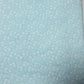 New Floral Polycotton Mint Base White Flowers Craft Dress Fabric 44" By Meter