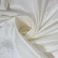 White Embroidery Faux Silk Taffeta Dress Craft Cushion Curtain Fabric 58"