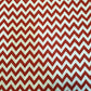 NEW Zig Zag Print Polycotton Craft Dress Fabric by The Metre 44" (Red Zig Zag)