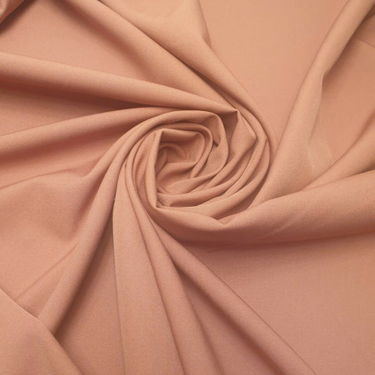 Weicher, schlichter Polycotton-Anzugstoff in Altrosa, zum Basteln, Quilten, 152,4 cm