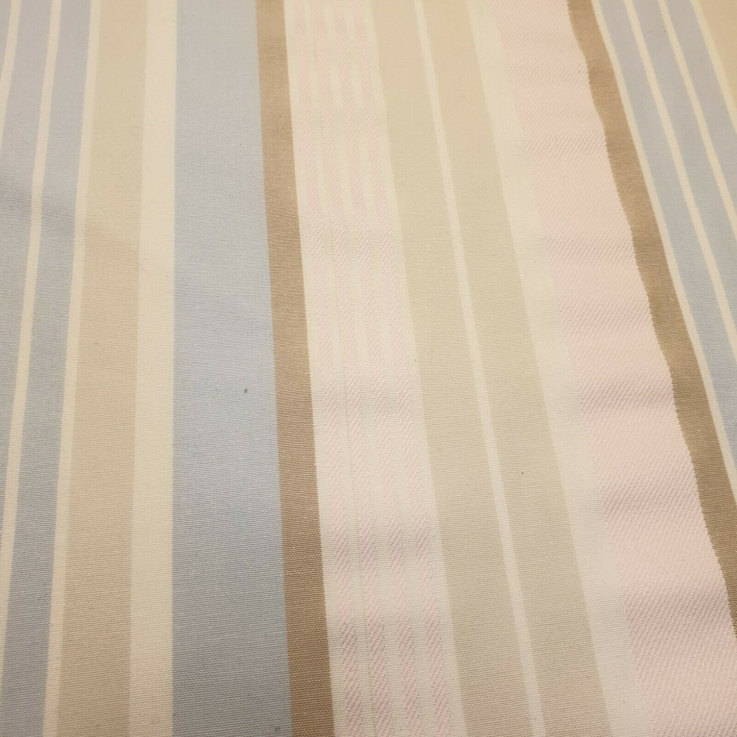 100% Cotton Pink White Blue Beige Stripe Curtain Upholstery Sheeting Fabric 58"