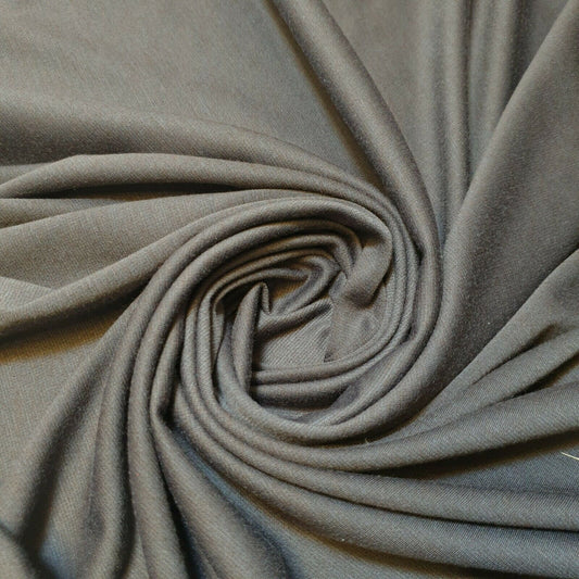 New Plain Viscose 4 Way Stretch Rayon Spandex Jersey Dress Fabric 58" (Dark Metal Grey)