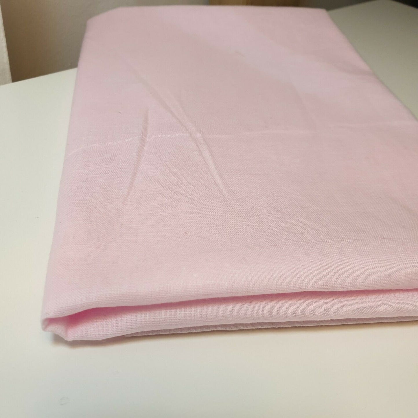 100% Cotton Voile Rubia Cambric Mercerised Plain Craft Dress Lining Fabric 44" (Baby Pink)