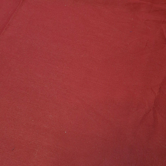 100% Cotton Voile Rubia Cambric Mercerised Plain Craft Dress Lining Fabric 44" (Maroon)