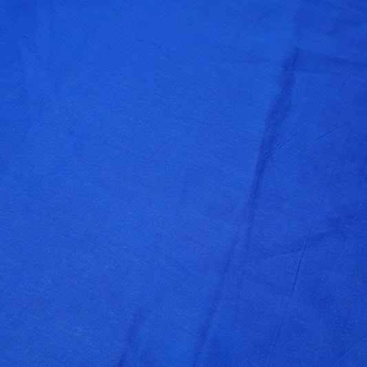 Royal Blue 100% Cotton Voile Rubia Cambric Mercerised Plain Lining Fabric – 44" Wide – Soft Craft Dress Material – Per Metre