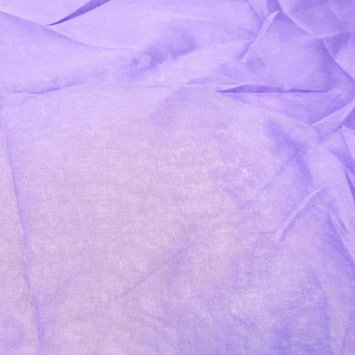 100% Cotton Voile Rubia Cambric Mercerised Plain Craft Dress Lining Fabric 44" (Lilac)