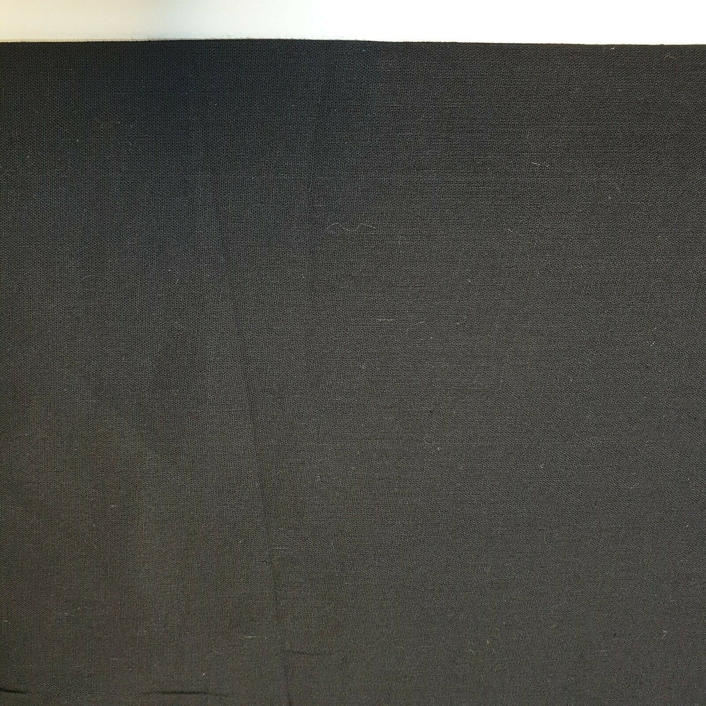 Plain 100% Cotton Egyptian Cambric Poplin Craft Soft Dress Material Fabric 44" (Black)