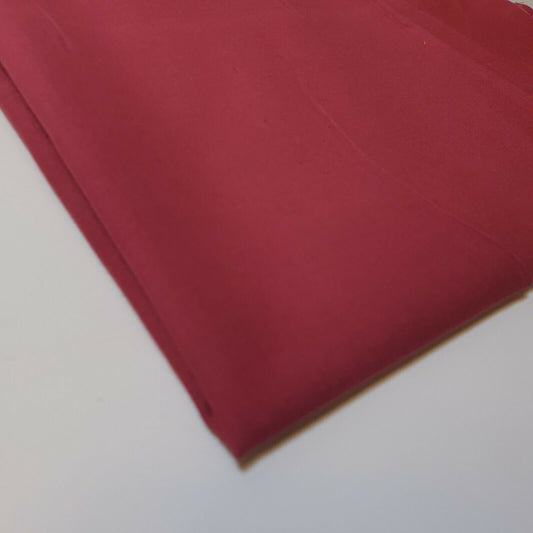 Plain 100% Cotton Egyptian Cambric Poplin Craft Soft Dress Material Fabric 44" (Maroon)