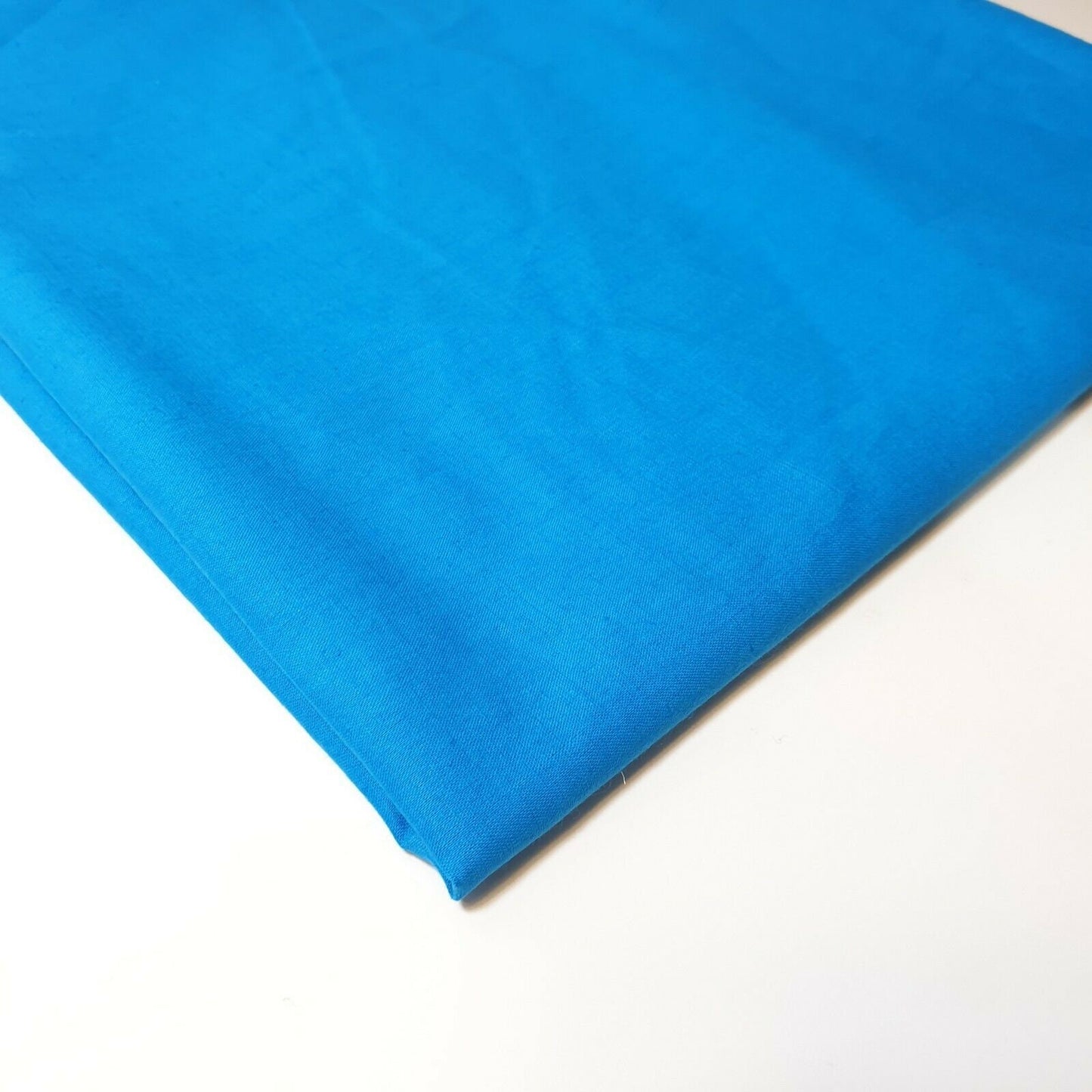 Plain 100% Cotton Egyptian Cambric Poplin Craft Soft Dress Material Fabric 44" (Turquoise)