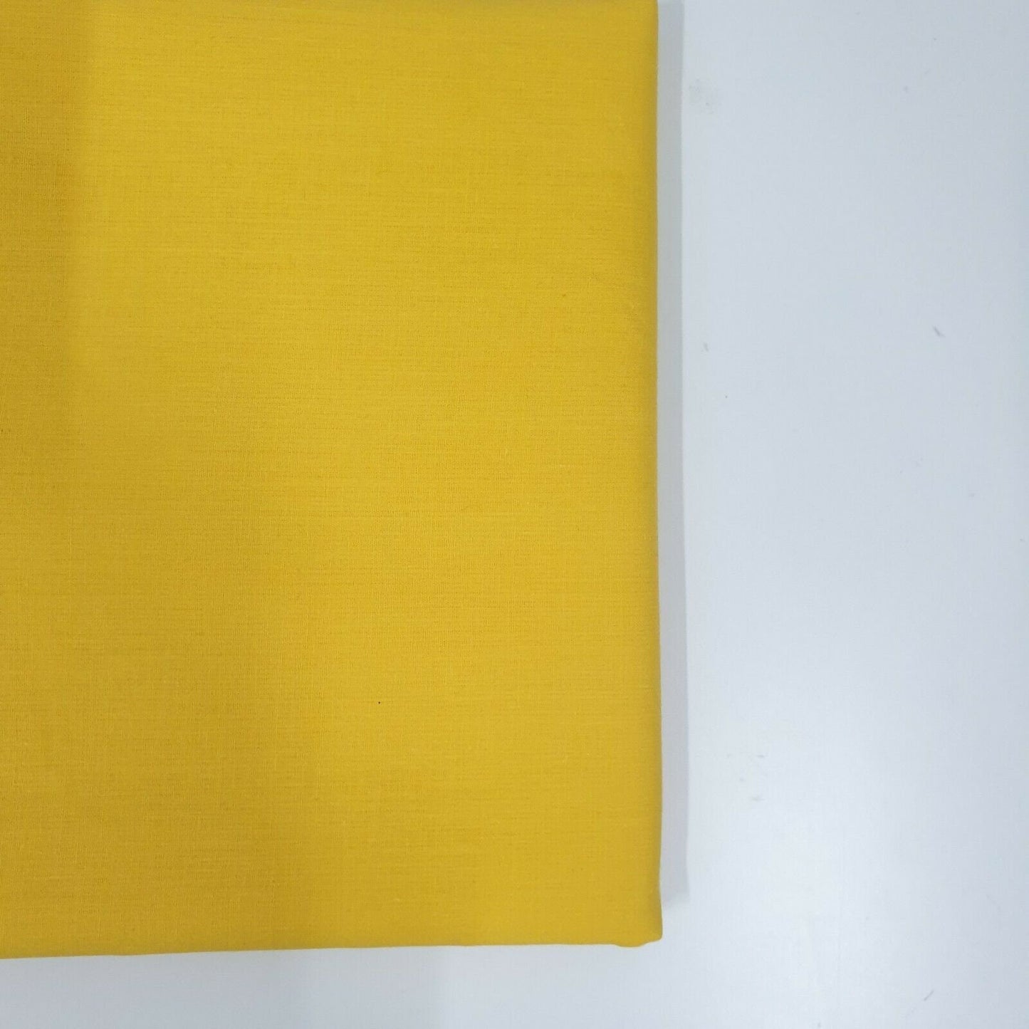 Plain 100% Cotton Egyptian Cambric Poplin Craft Soft Dress Material Fabric 44" (Canary Yellow)