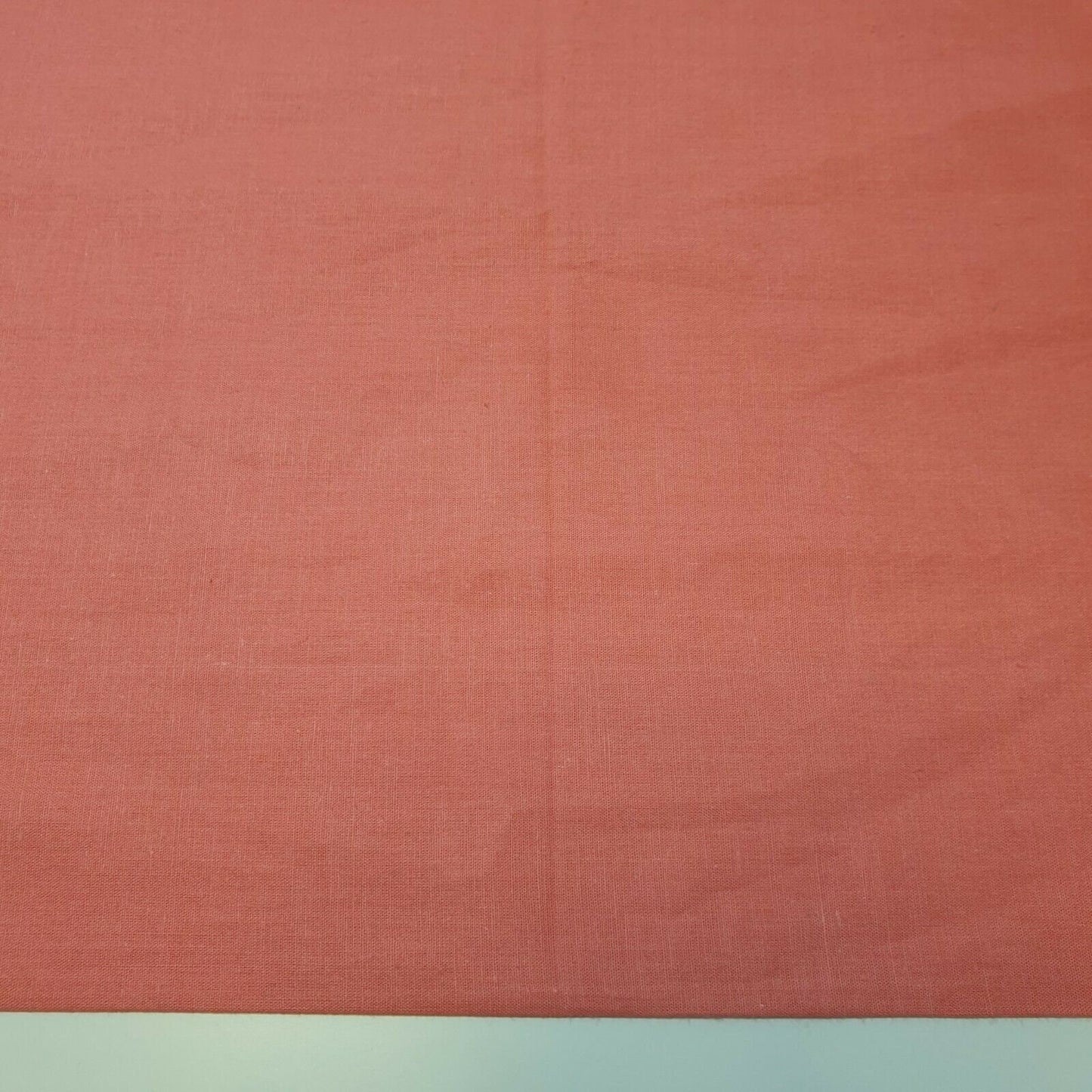 Plain 100% Cotton Egyptian Cambric Poplin Craft Soft Dress Material Fabric 44" (Coral)