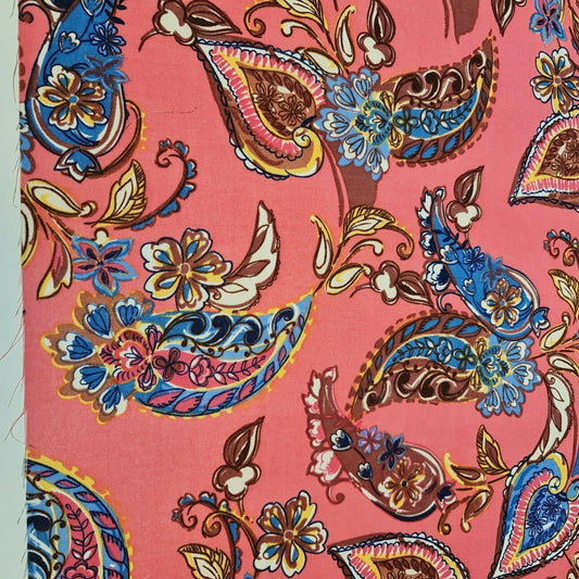 Spring Floral Printed Soft Poly Crepe Dress Drape Craft Fabric 58" By The Meter (Print 2)