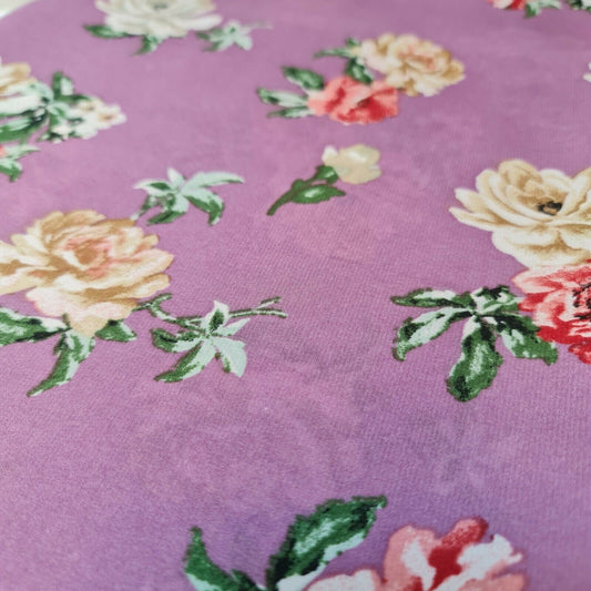 Weicher Poly-Crêpe-Kleiderstoff mit Frühlingsblumenmuster, 147,3 cm, Meterware (Druck 10)