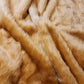 Plain (TOFFEE)Fun Faux Fur Fabric Material By Meter 58"