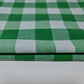 Polycotton Fabric 1" Gingham Check Material Dress Craft Uniform Checked 112cm  (Emerald Green)