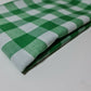 Polycotton Fabric 1" Gingham Check Material Dress Craft Uniform Checked 112cm  (Emerald Green)