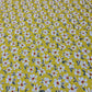 100% Cotton Poplin Floral Spring Bloom Print Fabric Dress Craft Soft Fabric 58" (Mustard)