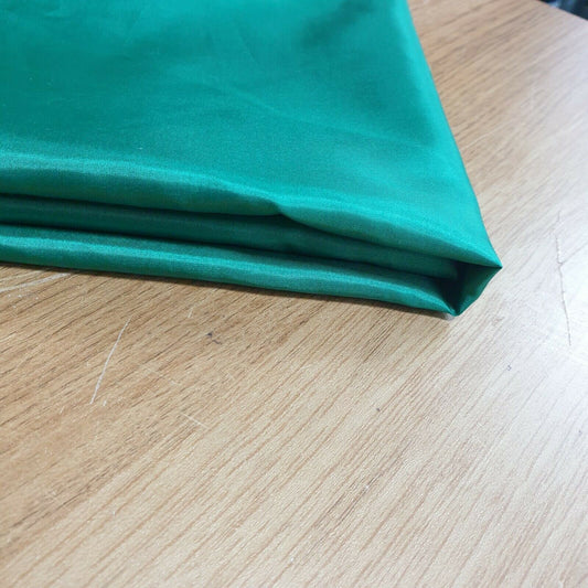 Bottle Green Habotai Polyester Silk Lining Fabric 150cm Wide Soft Lightweight Dress Lining Material by the Metre