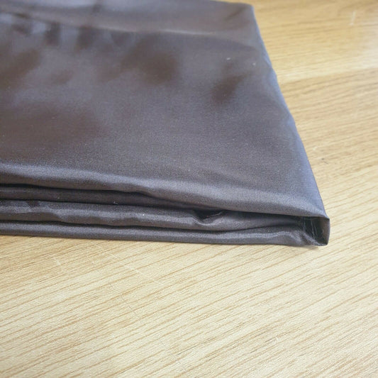 Brown Habotai Polyester Silk Lining Fabric 150cm Wide Soft Lightweight Dress Lining Material by the Metre