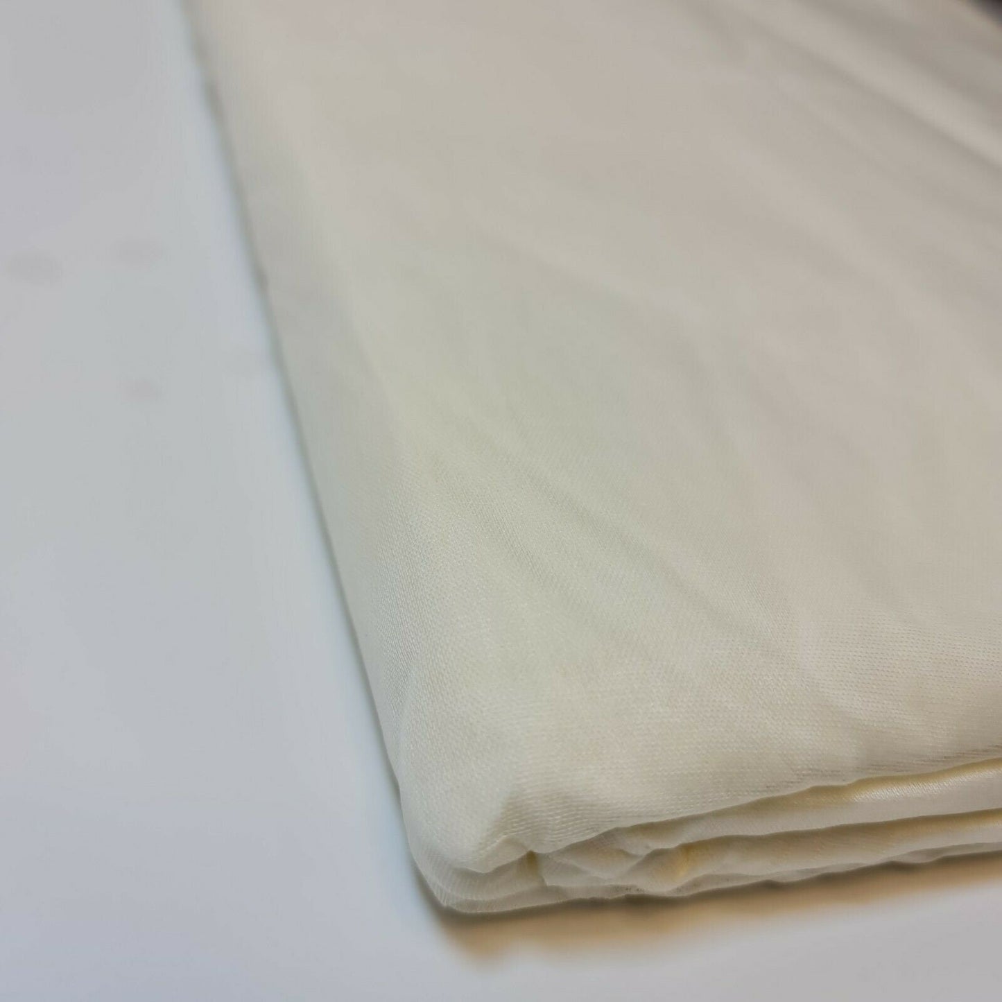 100% Cotton Muslin Fabric - Sheer Gauze, Plain Weave, 44” Wide | Perfect for Dress Lining, Crafts & More (Cream)