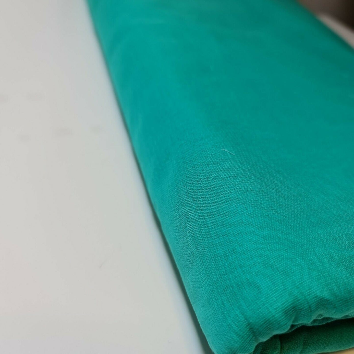 100% Cotton Muslin Fabric - Sheer Gauze, Plain Weave, 44” Wide | Perfect for Dress Lining, Crafts & More  (Mint)